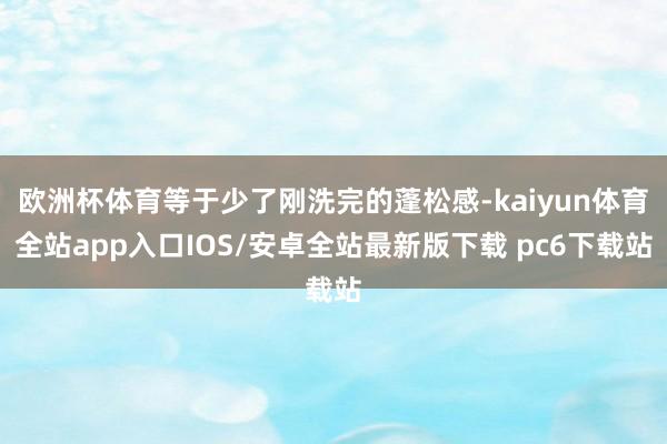 欧洲杯体育等于少了刚洗完的蓬松感-kaiyun体育全站app入口IOS/安卓全站最新版下载 pc6下载站