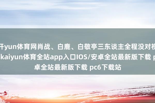 开yun体育网肖战、白鹿、白敬亭三东谈主全程没对视、没一样-kaiyun体育全站app入口IOS/安卓全站最新版下载 pc6下载站