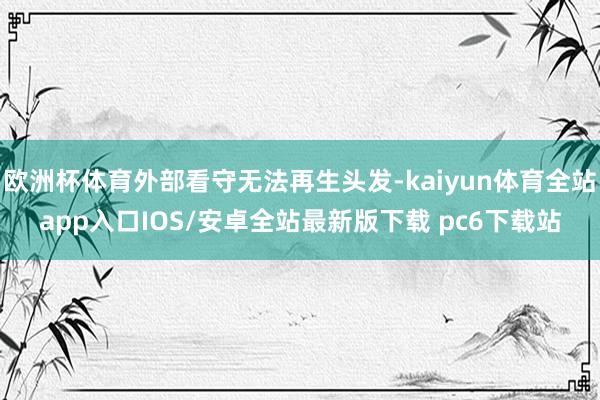 欧洲杯体育外部看守无法再生头发-kaiyun体育全站app入口IOS/安卓全站最新版下载 pc6下载站