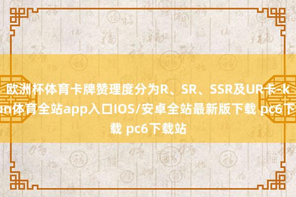 欧洲杯体育卡牌赞理度分为R、SR、SSR及UR卡-kaiyun体育全站app入口IOS/安卓全站最新版下载 pc6下载站