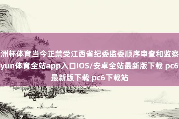 欧洲杯体育当今正禁受江西省纪委监委顺序审查和监察拜访-kaiyun体育全站app入口IOS/安卓全站最新版下载 pc6下载站