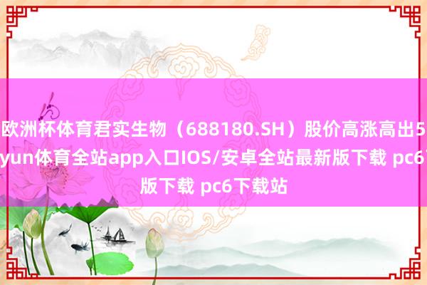 欧洲杯体育君实生物（688180.SH）股价高涨高出5%-kaiyun体育全站app入口IOS/安卓全站最新版下载 pc6下载站