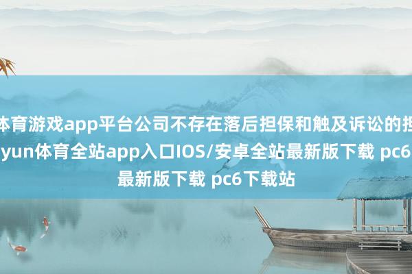 体育游戏app平台公司不存在落后担保和触及诉讼的担保-kaiyun体育全站app入口IOS/安卓全站最新版下载 pc6下载站