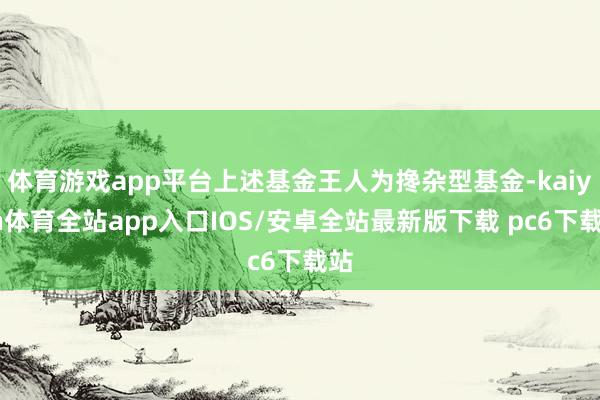 体育游戏app平台上述基金王人为搀杂型基金-kaiyun体育全站app入口IOS/安卓全站最新版下载 pc6下载站