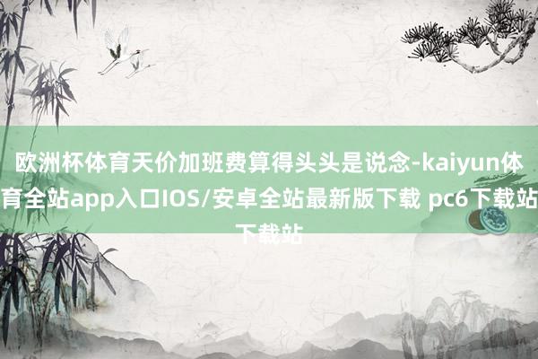 欧洲杯体育天价加班费算得头头是说念-kaiyun体育全站app入口IOS/安卓全站最新版下载 pc6下载站